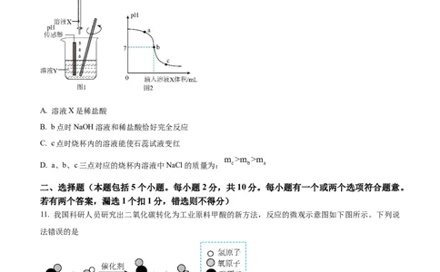 2025年山东省烟台市中考化学真题（原卷版）_山东历年中考真题_山东省2025中考题_烟台