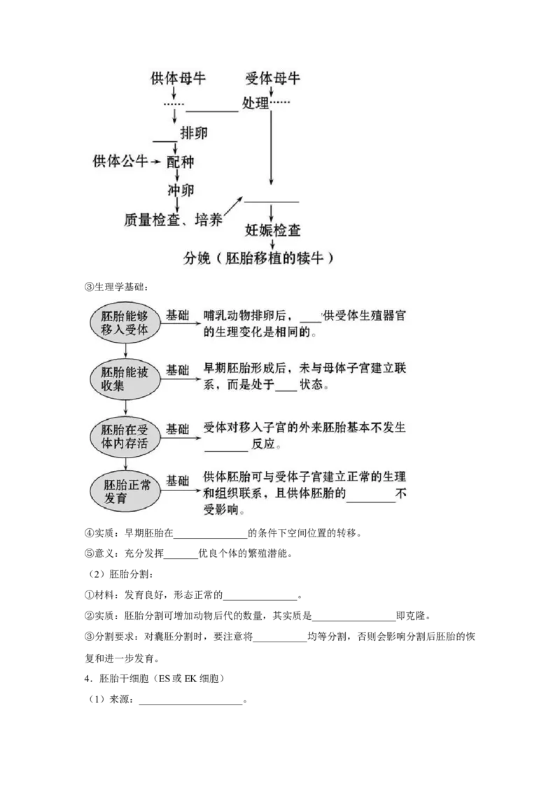 专题37胚胎工程、生物技术的安全性问题与生态工程（教师版）_新高考复习资料_2023年新高考复习资料_二轮复习_增分要点2023高考生物二轮复习专题解读和分层训练291073137