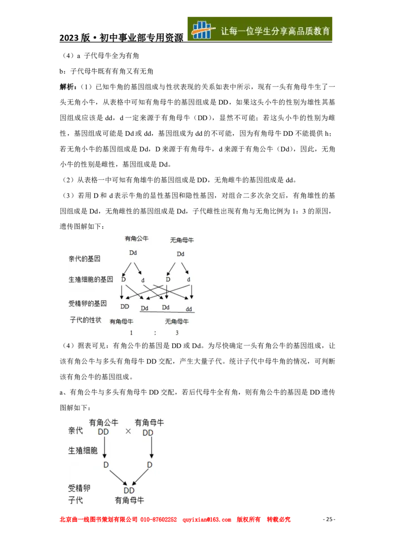 生物&mdash;&mdash;山东省临沂市pdf版，含答案全解全析(1)_山东历年中考真题_山东省历年中考真题2013~2024_初中生物历年真题（2013-2024）