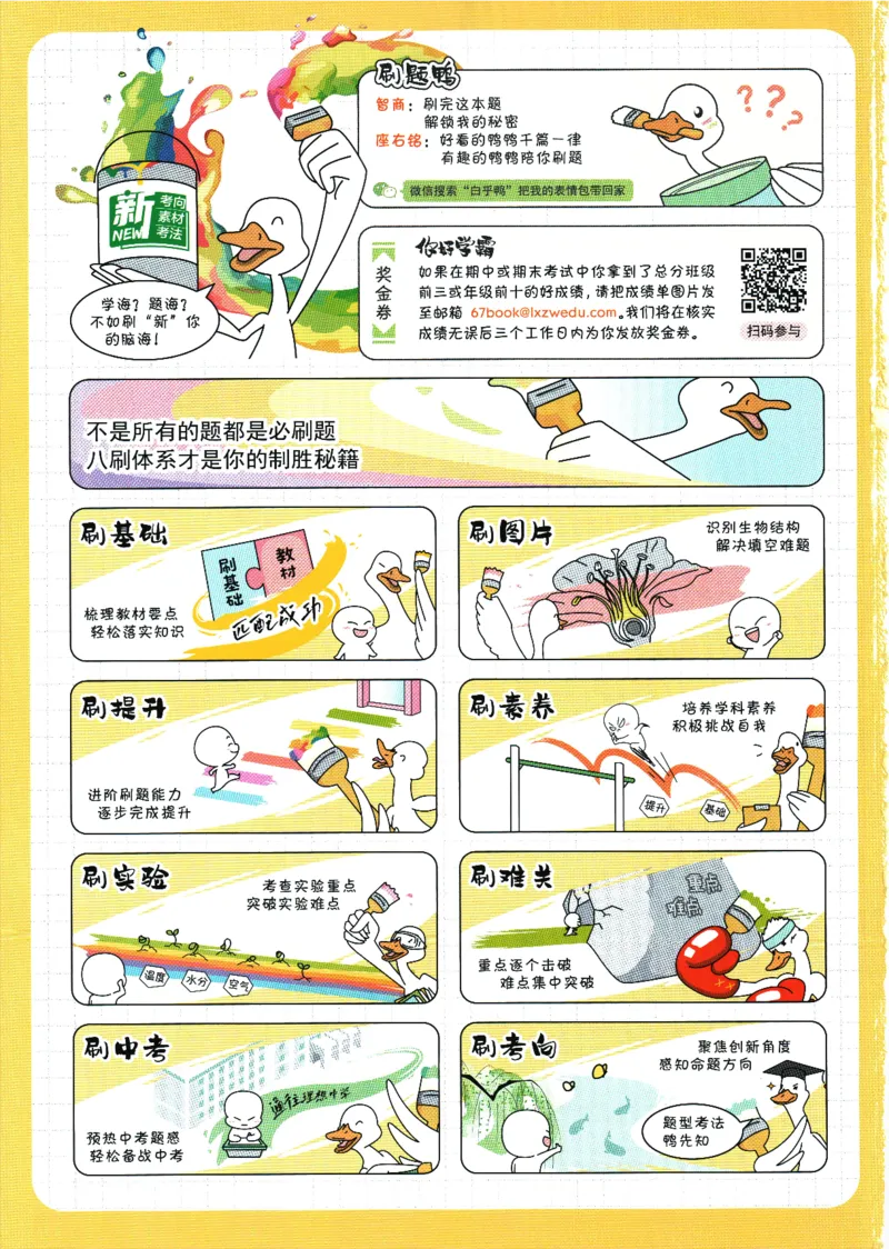 2025版《初中必刷题》生物RJ7上_初中全科电子版试卷练习试题_25初中必刷题_2025版《初中必刷题》生物RJ7上