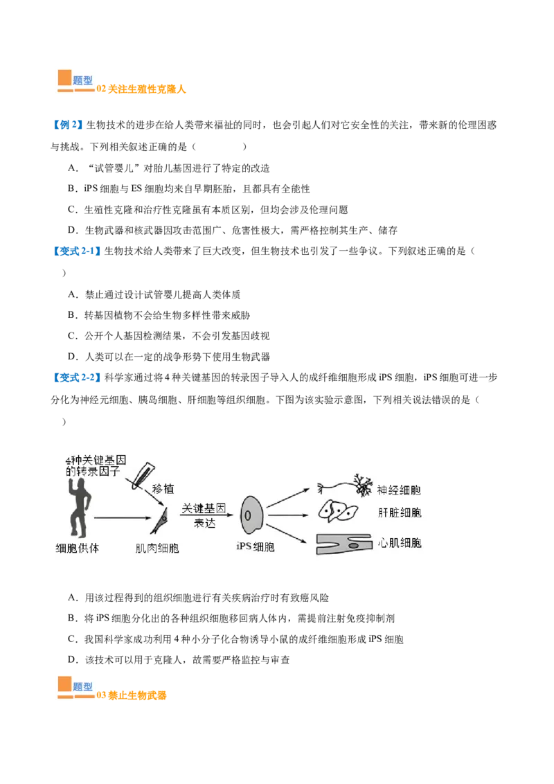专题19基因工程与生物技术安全（10大题型）（原卷版）_2025年新高考资料_一轮复习_备战2025年高考生物一轮复习题型全覆盖（新高考通用）