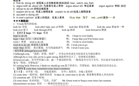 Unit4知识点整理+习题人教版八年级英语下册_初中全科电子版试卷练习试题_英语_8年级下册-初中人教版英语_人教英语八年级下知识总结（020份）