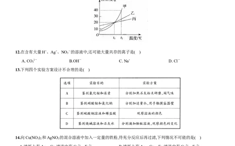 九年级全册期末测试卷（一）（人教版）_初中全科电子版试卷练习试题_化学_9年级上下册化学试题_9年级下试题_人教化学九年级下期末试卷（006份）