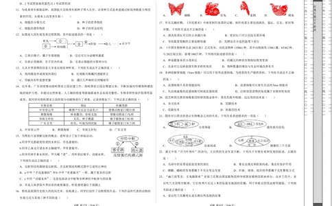 2024年中考押题预测卷（广东卷）-生物（考试版）A3_初中全科电子版试卷练习试题_生物_2024中考模拟题生物(1)_押题预测