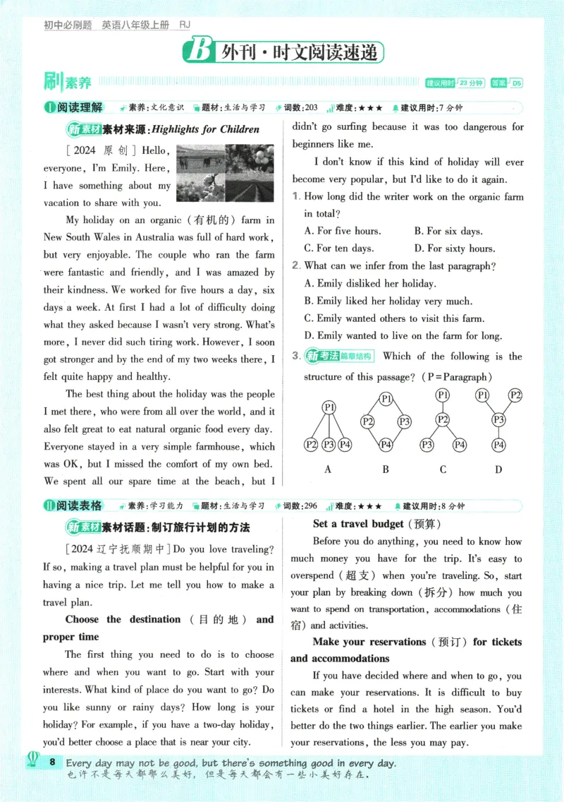 2025版《初中必刷题》英语RJ8上_初中全科电子版试卷练习试题_25初中必刷题_2025版《初中必刷题》英语RJ8上