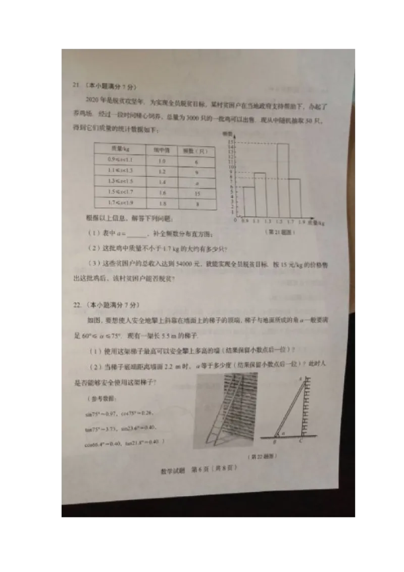 2020山东临沂数学试卷(word版)_山东历年中考真题_山东省历年中考真题2013~2024_初中数学历年真题（2013-2024）