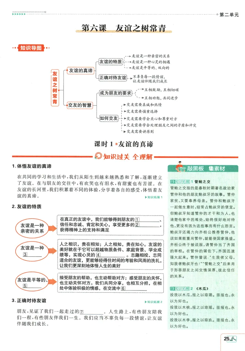 2025版《初中必刷题》道法RJ7上-狂K重点_初中全科电子版试卷练习试题_25初中必刷题_2025版《初中必刷题》道法RJ7上