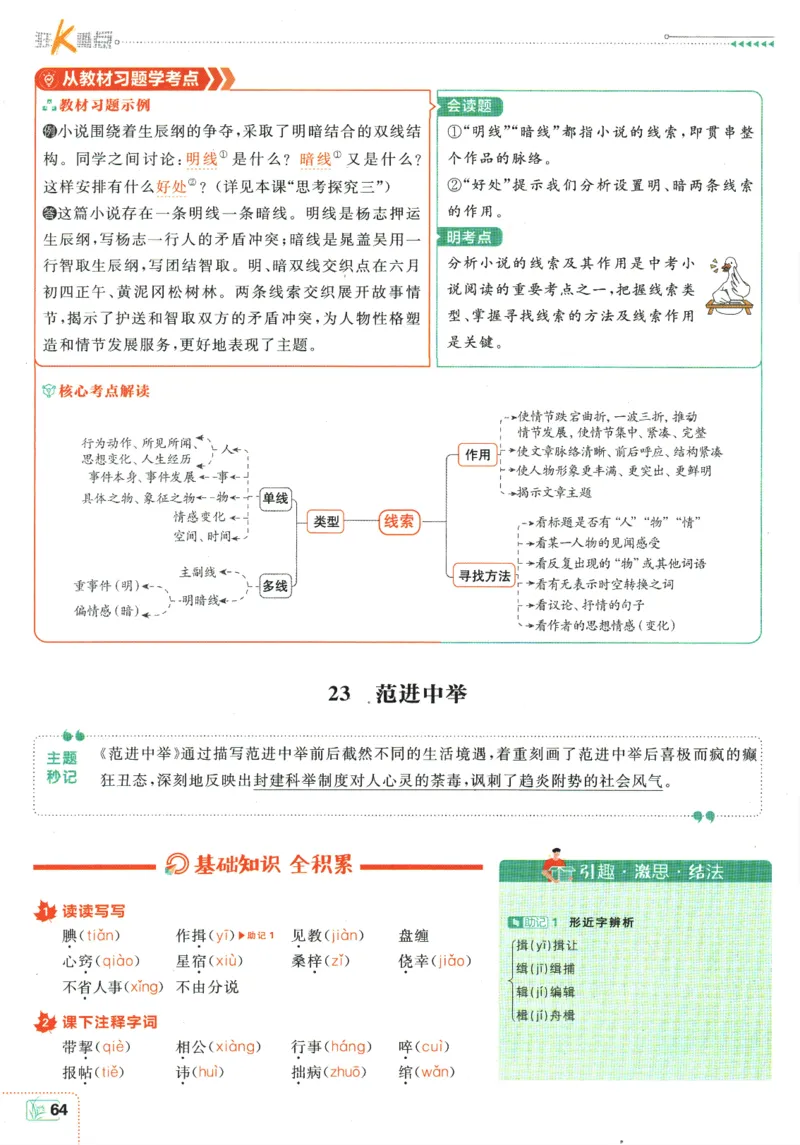 2025版《初中必刷题》语文RJ9上-狂K重点_初中全科电子版试卷练习试题_25初中必刷题_2025版《初中必刷题》语文RJ9上
