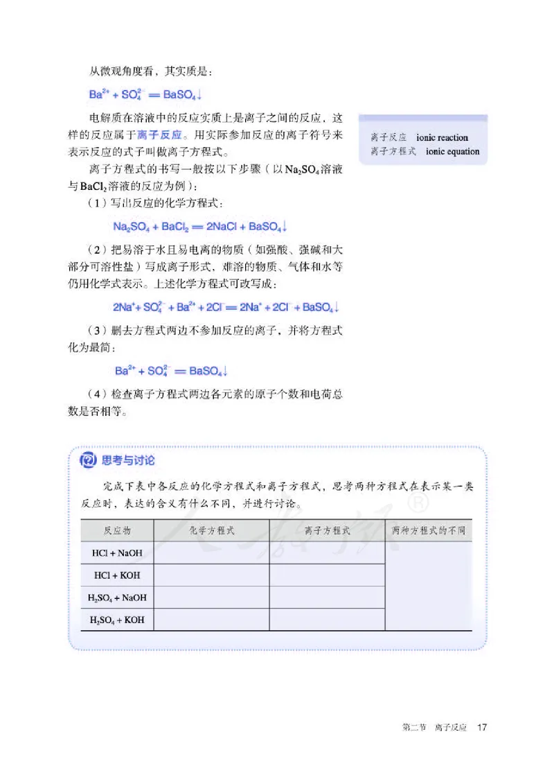 人教版化学必修1_高中电子课本_最新版高中全科高清电子课本_5高中化学课本_2019新人教版