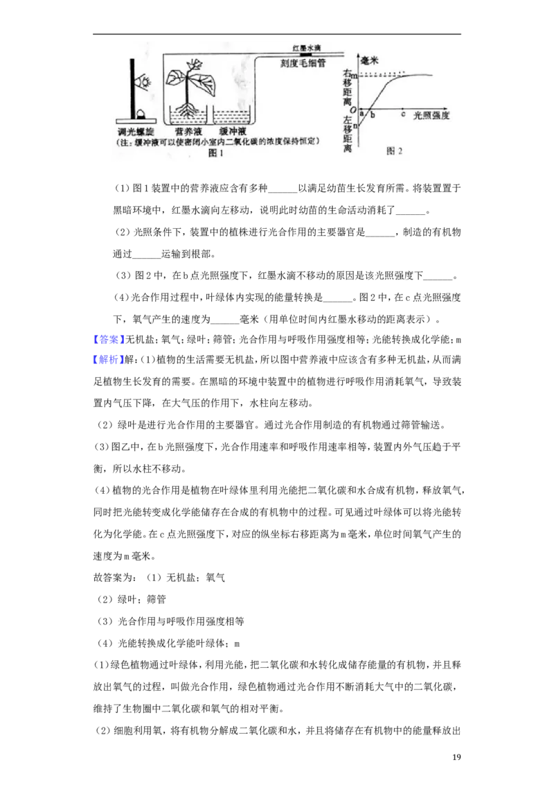 山东省日照市2018年中考生物真题试题（含解析）(1)_山东历年中考真题_山东省历年中考真题2013~2024_初中生物历年真题（2013-2024）
