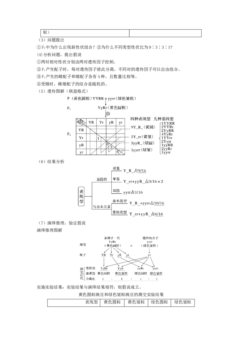 专题15基因的自由组合定律（串讲）（原卷版）_新高考复习资料_2024年新高考复习资料_一轮复习资料_完备战2024年高考生物一轮复习串讲精练（新高考专用）_串讲