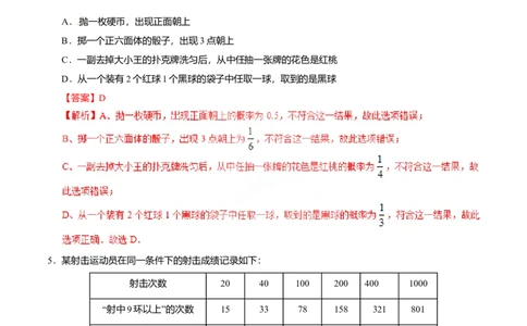 25.3用频率估计概率-九年级数学人教版（上）（解析版）_初中全科电子版试卷练习试题_数学_9上初中人教版数学练习、试卷_人教数学九年级上课时练习（58份）