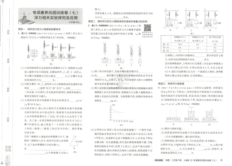 2025春53初中试卷物理人教版8年级下册_初中全科电子版试卷练习试题_初中全科《53中考试卷》2025版（多版本）_2025春53初中试卷8年级下册人教版(1)