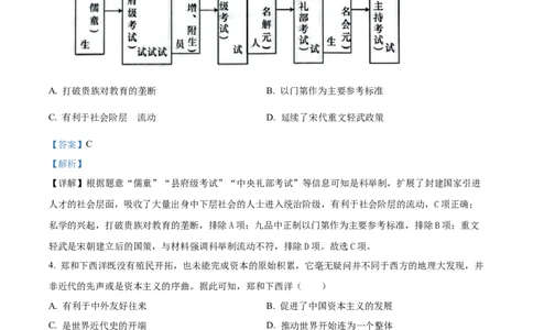 2023年山东省烟台市中考历史真题（解析版）_山东历年中考真题_山东省历年中考真题2013~2024_初中历史历年真题（2013-2024）