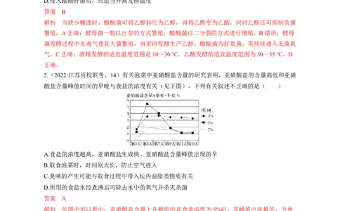 专题15发酵工程（测试卷）-2023年高考生物二轮复习讲练测（全国通用）（解析版）_通用版（老高考）复习资料_2023年复习资料_二轮复习_2023年高考生物二轮复习讲练测（全国通用）