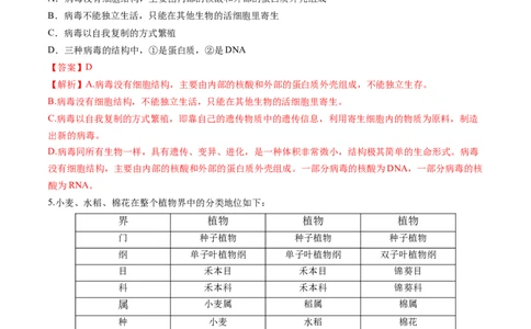 2024年中考押题预测卷02（内蒙古卷）-生物（全解全析）_初中全科电子版试卷练习试题_生物_2024中考模拟题生物(1)_押题预测