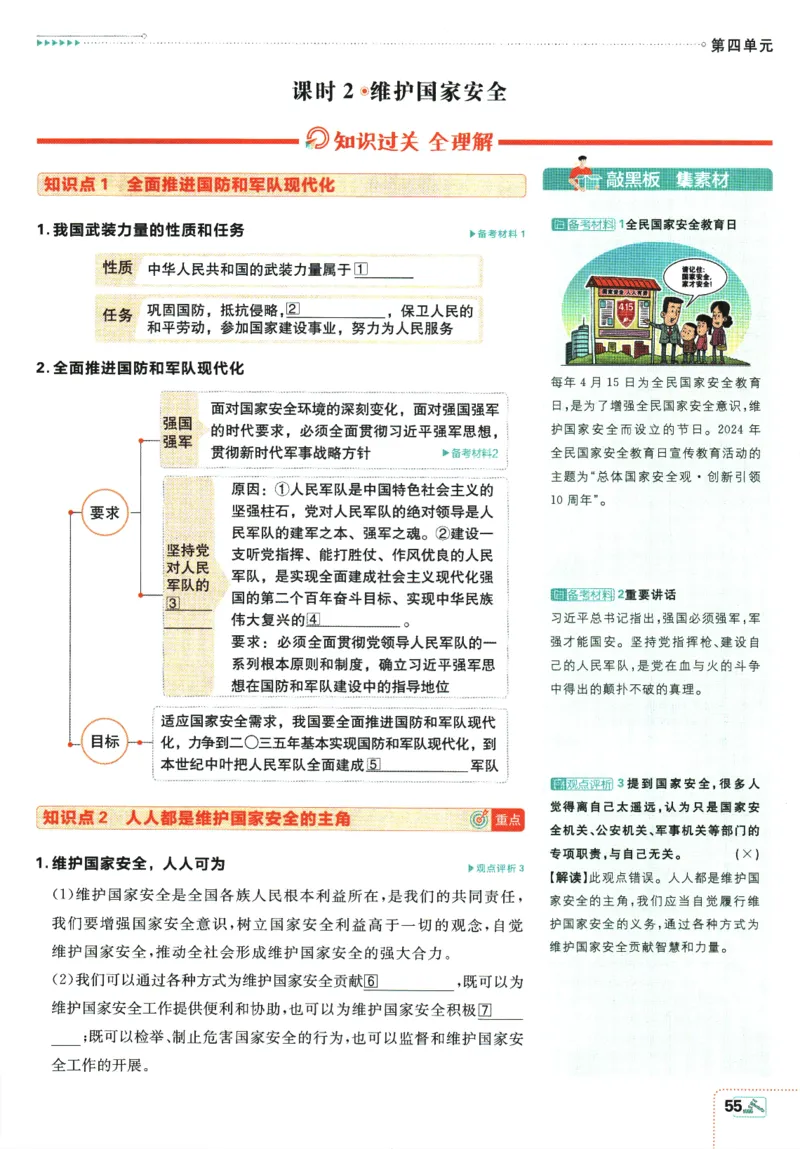 2025版《初中必刷题》道法RJ8上-狂K重点_初中全科电子版试卷练习试题_25初中必刷题_2025版《初中必刷题》道法RJ8上