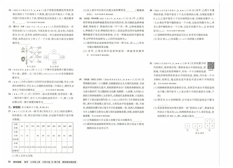 2025版53初中试卷9年级数学北师版上册_初中全科电子版试卷练习试题_初中全科《53中考试卷》2025版（多版本）_2025版53初中试卷789年级数学北师版上下册(1)