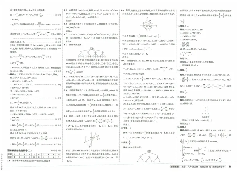 2025版53初中试卷9年级数学北师版上册_初中全科电子版试卷练习试题_初中全科《53中考试卷》2025版（多版本）_2025版53初中试卷789年级数学北师版上下册(1)