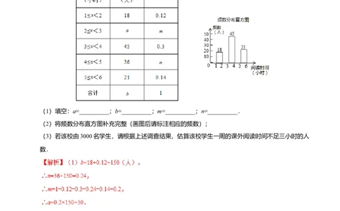 10.3课题学习从数据谈节水-七年级数学人教版（解析版）_初中全科电子版试卷练习试题_数学_7下初中人教版数学练习、试卷_人教数学七年级下课时练习（148份）