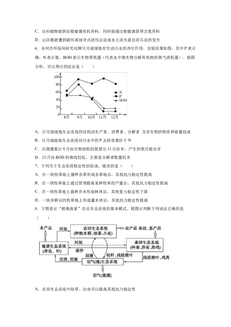 专题31生态系统的稳定性与环境保护（学生版）_新高考复习资料_2023年新高考复习资料_二轮复习_增分要点2023高考生物二轮复习专题解读和分层训练291073137
