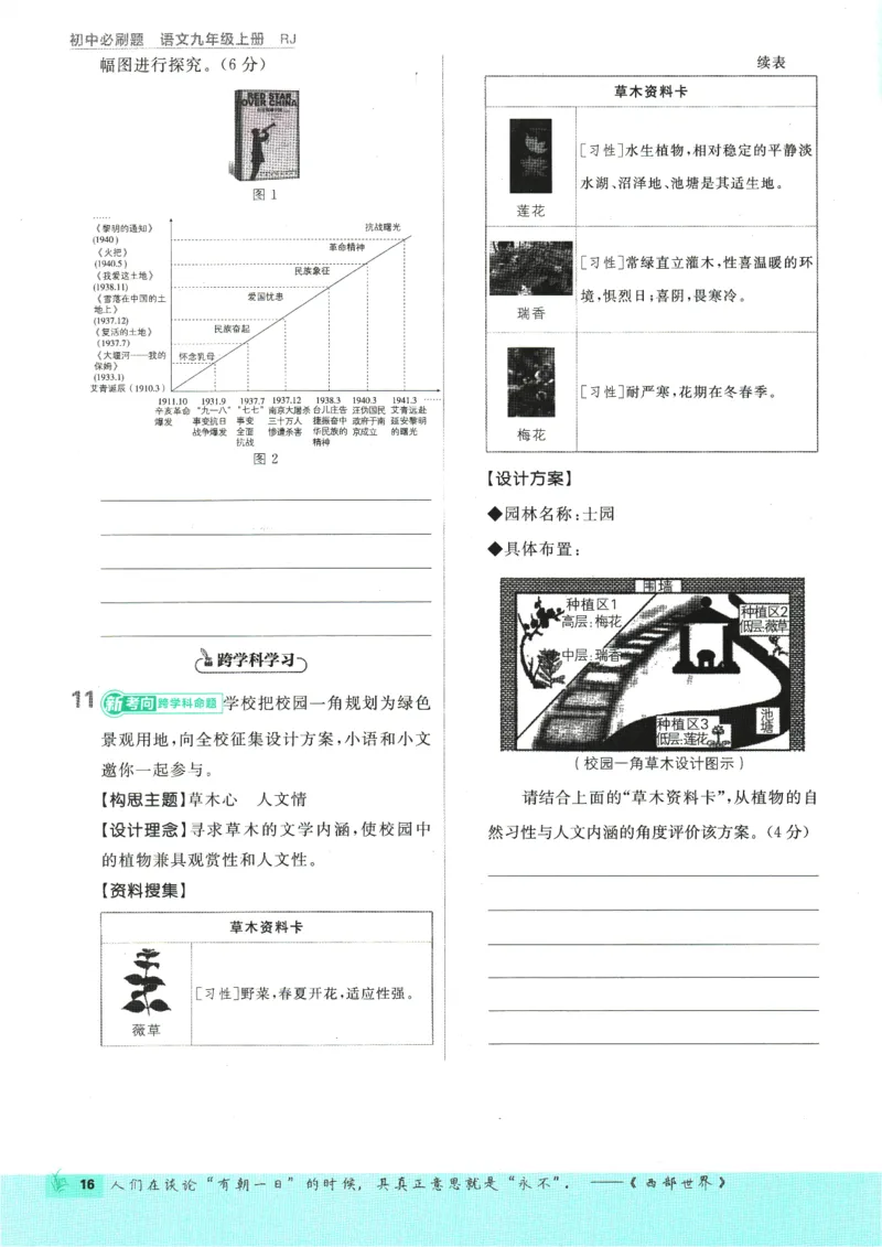 2025版《初中必刷题》语文RJ9上_初中全科电子版试卷练习试题_25初中必刷题_2025版《初中必刷题》语文RJ9上