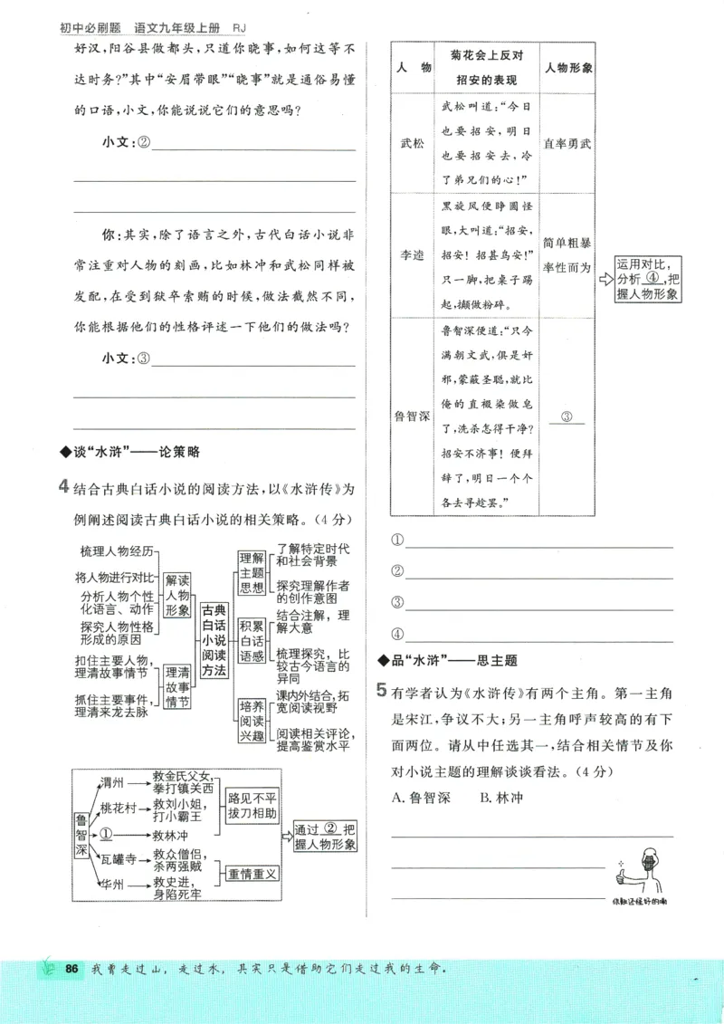 2025版《初中必刷题》语文RJ9上_初中全科电子版试卷练习试题_25初中必刷题_2025版《初中必刷题》语文RJ9上