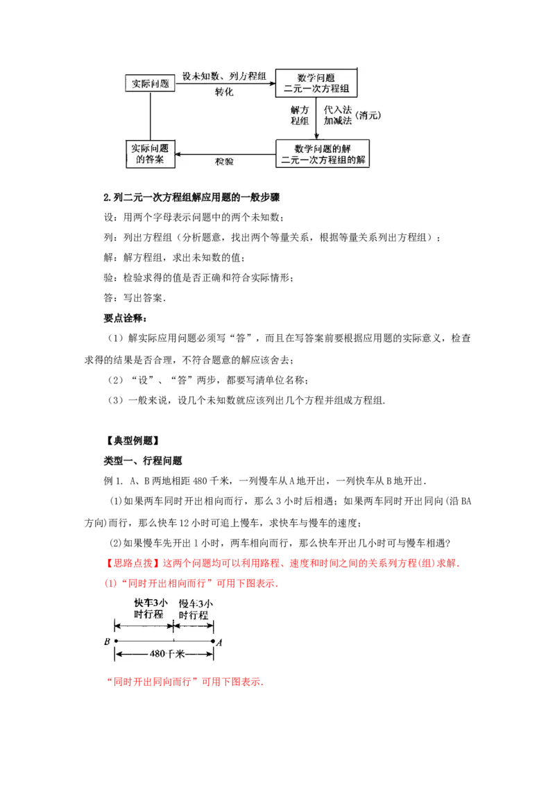 8.4实际问题与二元一次方程（组）Ⅲ-七年级数学下册要点突破与同步训练（人教版）(27700979)_初中全科电子版试卷练习试题_数学_7下初中人教版数学练习、试卷
