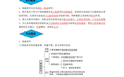 专题23人体的内环境与稳态（串讲）（解析版）_新高考复习资料_2024年新高考复习资料_一轮复习资料_完备战2024年高考生物一轮复习串讲精练（新高考专用）_串讲_解析版