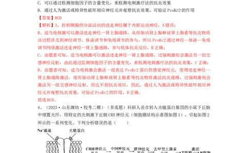 专题26免疫调节（精练）（解析版）_新高考复习资料_2024年新高考复习资料_一轮复习资料_完备战2024年高考生物一轮复习串讲精练（新高考专用）_精练_解析版