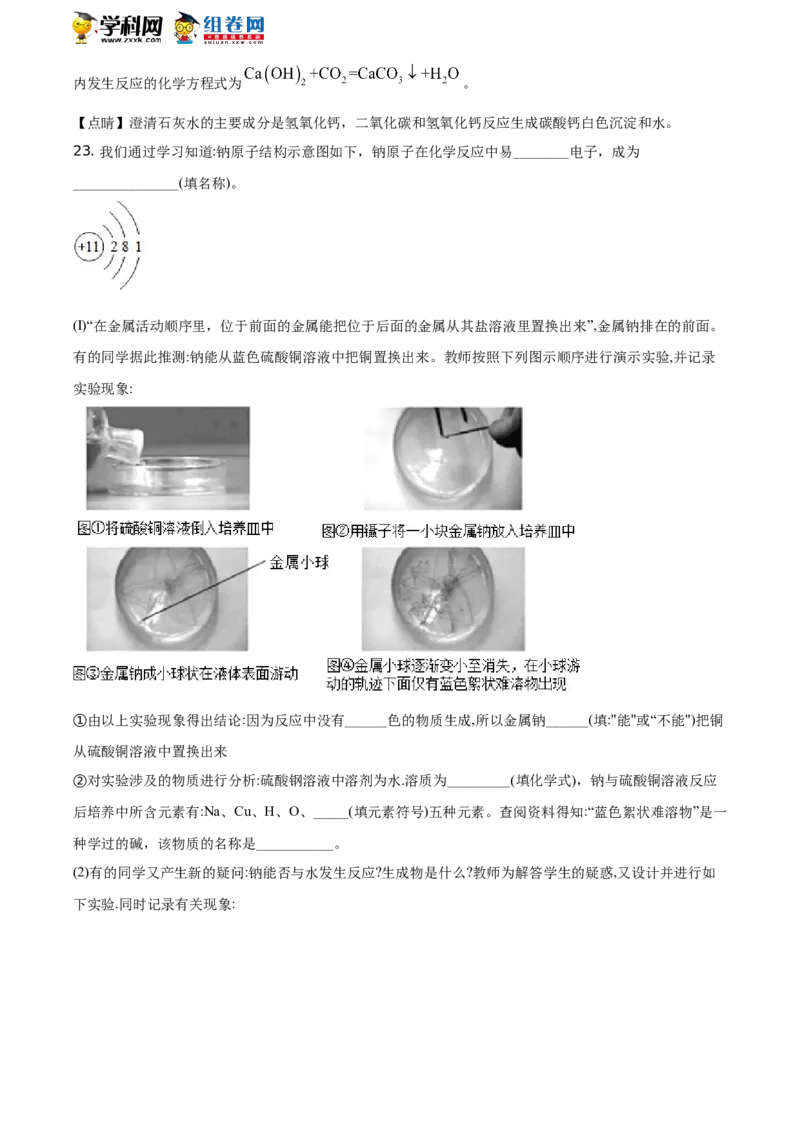 2019山东德州化学试卷+答案+解析(word整理版)_山东历年中考真题_山东省历年中考真题2013~2024_初中化学历年真题（2013-2024）