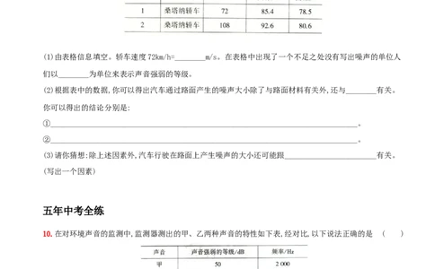 2.4噪声的危害和控制－八年级物理上册新视角培优集训（人教版）_初中全科电子版试卷练习试题_物理_8年级上册物理试题_人教版物理八年级上课时练习（104份）_课时练习第3套26