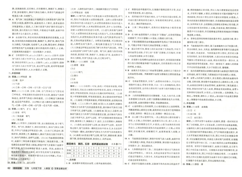 2025春53初中试卷生物人教版7年级下册_初中全科电子版试卷练习试题_初中全科《53中考试卷》2025版（多版本）_2025春53初中试卷7年级下册人教版(1)