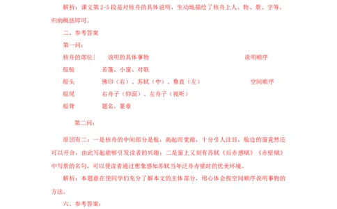 11《核舟记》（课后解析）_初中全科电子版试卷练习试题_语文_8下初中人教部编版语文练习、试卷_部编语文八年级下课时练习（025份）