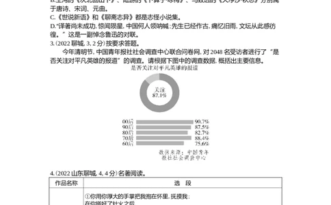 2022山东聊城语文试卷+答案+解析(word整理版)_山东历年中考真题_山东省历年中考真题2013~2024_初中语文历年真题（2013-2024）