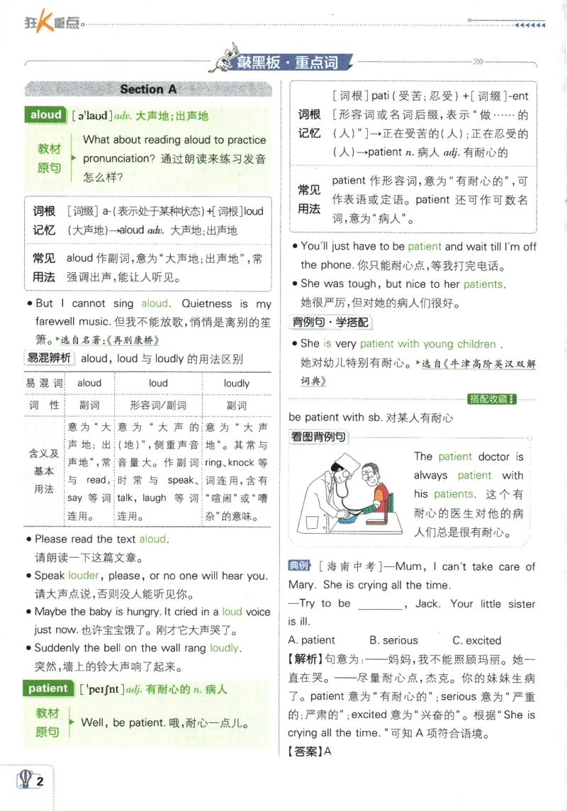 2025版《初中必刷题》英语RJ9上-狂K重点_初中全科电子版试卷练习试题_25初中必刷题_2025版《初中必刷题》英语RJ9上