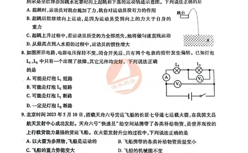 2023山东泰安物理试卷(PDF版)_山东历年中考真题_山东省历年中考真题2013~2024_初中物理历年真题（2013-2024）