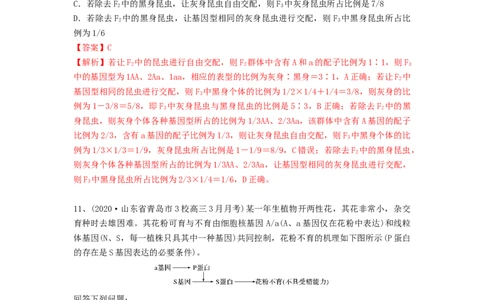 专题14基因的分离定律（精练）（解析版）_新高考复习资料_2024年新高考复习资料_一轮复习资料_完备战2024年高考生物一轮复习串讲精练（新高考专用）_精练_解析版