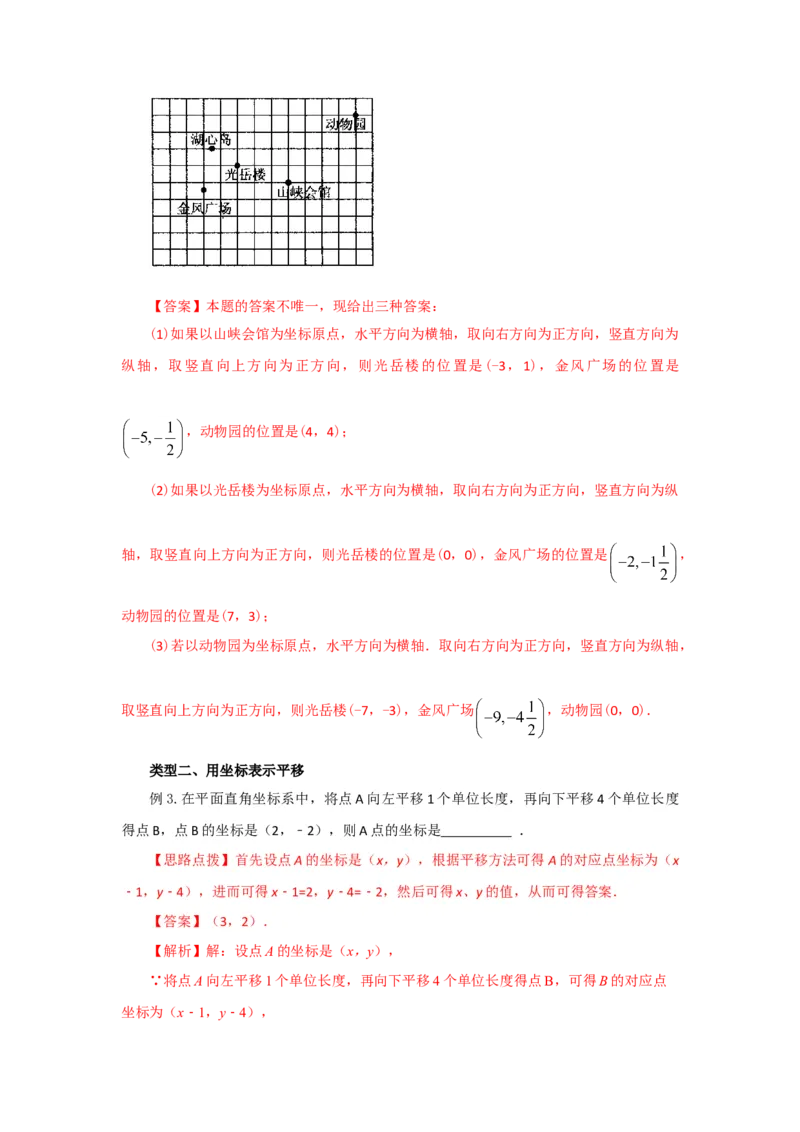 7.2坐标方法的简单应用（基础巩固）-七年级数学下册要点突破与同步训练（人教版）(27154910)_初中全科电子版试卷练习试题_数学_7下初中人教版数学练习、试卷_数学7下同步练习第5套新