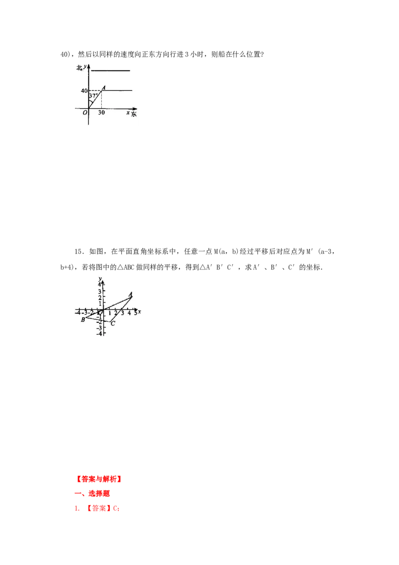 7.2坐标方法的简单应用（基础巩固）-七年级数学下册要点突破与同步训练（人教版）(27154910)_初中全科电子版试卷练习试题_数学_7下初中人教版数学练习、试卷_数学7下同步练习第5套新
