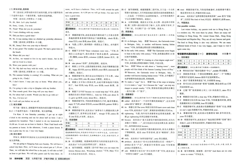 2025春53初中试卷英语沪教牛津版七年级下册_初中全科电子版试卷练习试题_初中全科《53中考试卷》2025版（多版本）_2025春53初中试卷英语译林牛津版78年级下册(1)