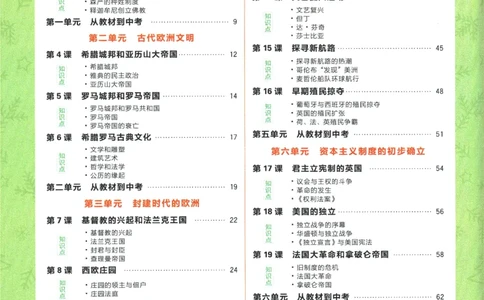 2025版《初中必刷题》历史RJ9上-狂K重点_初中全科电子版试卷练习试题_25初中必刷题_2025版《初中必刷题》历史RJ9上