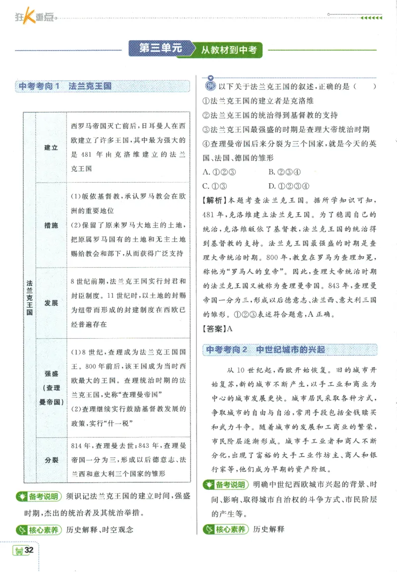 2025版《初中必刷题》历史RJ9上-狂K重点_初中全科电子版试卷练习试题_25初中必刷题_2025版《初中必刷题》历史RJ9上