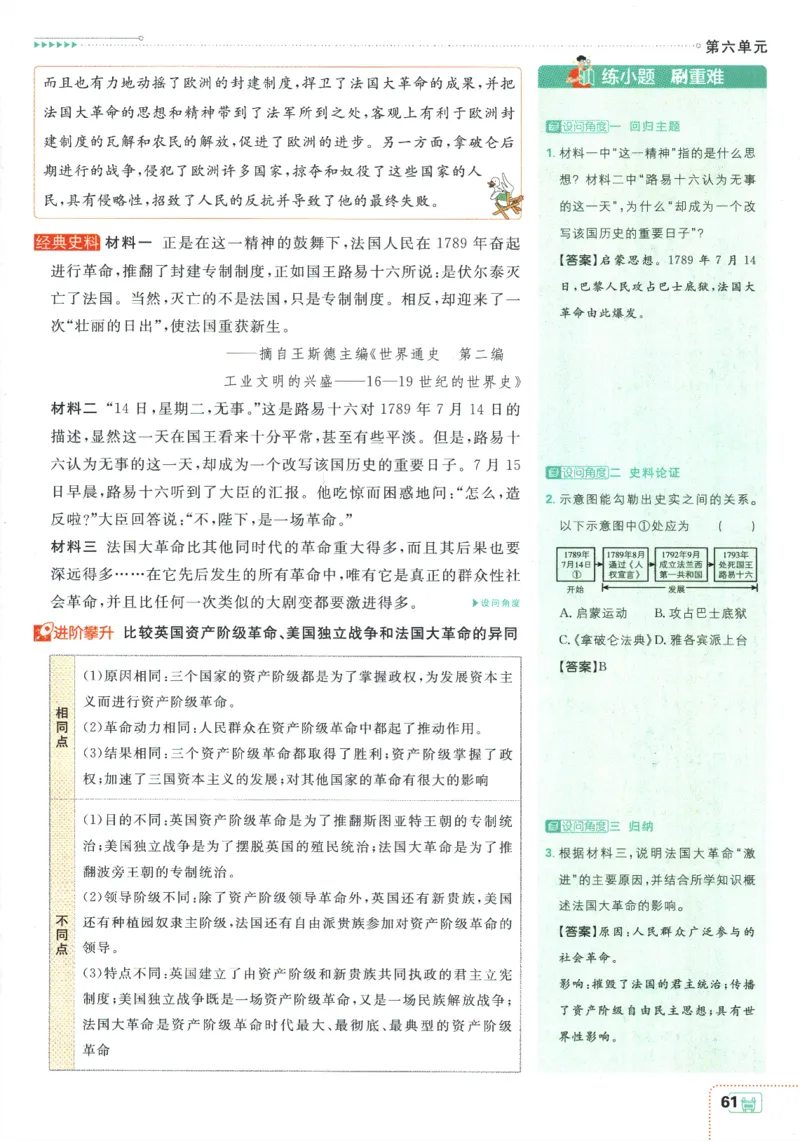 2025版《初中必刷题》历史RJ9上-狂K重点_初中全科电子版试卷练习试题_25初中必刷题_2025版《初中必刷题》历史RJ9上