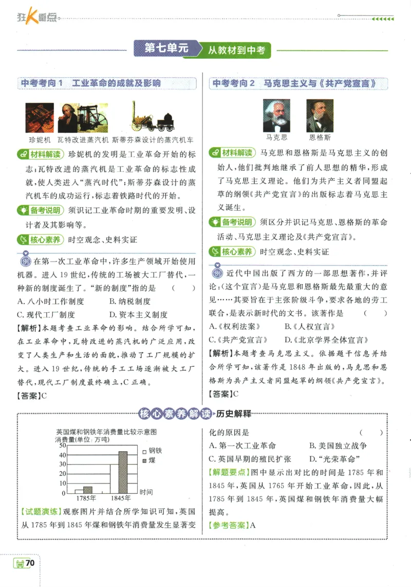 2025版《初中必刷题》历史RJ9上-狂K重点_初中全科电子版试卷练习试题_25初中必刷题_2025版《初中必刷题》历史RJ9上
