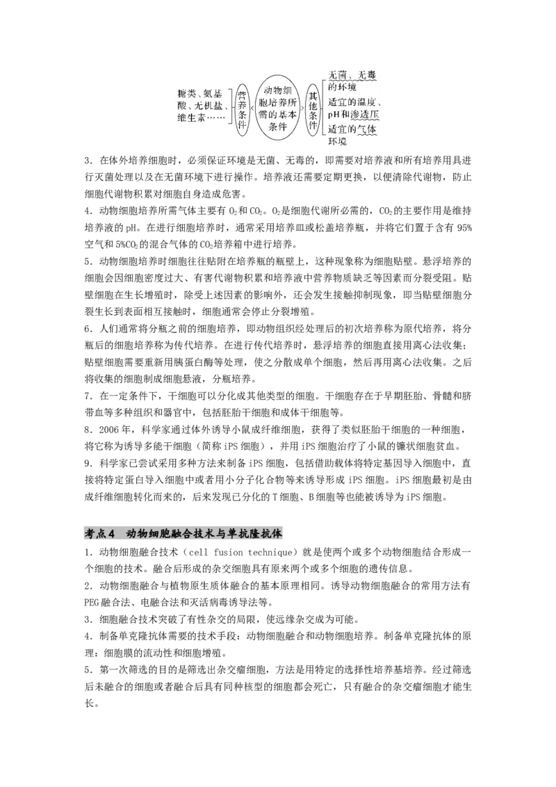 专题23细胞工程（原卷版）_通用版（老高考）复习资料_2024年复习资料_完备战2024年高考生物一轮复习抢分特训（全国通用）