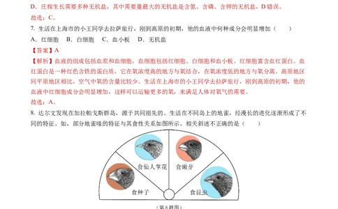 2024年中考押题预测卷（青岛卷）-生物（全解全析）_初中全科电子版试卷练习试题_生物_2024中考模拟题生物(1)_押题预测