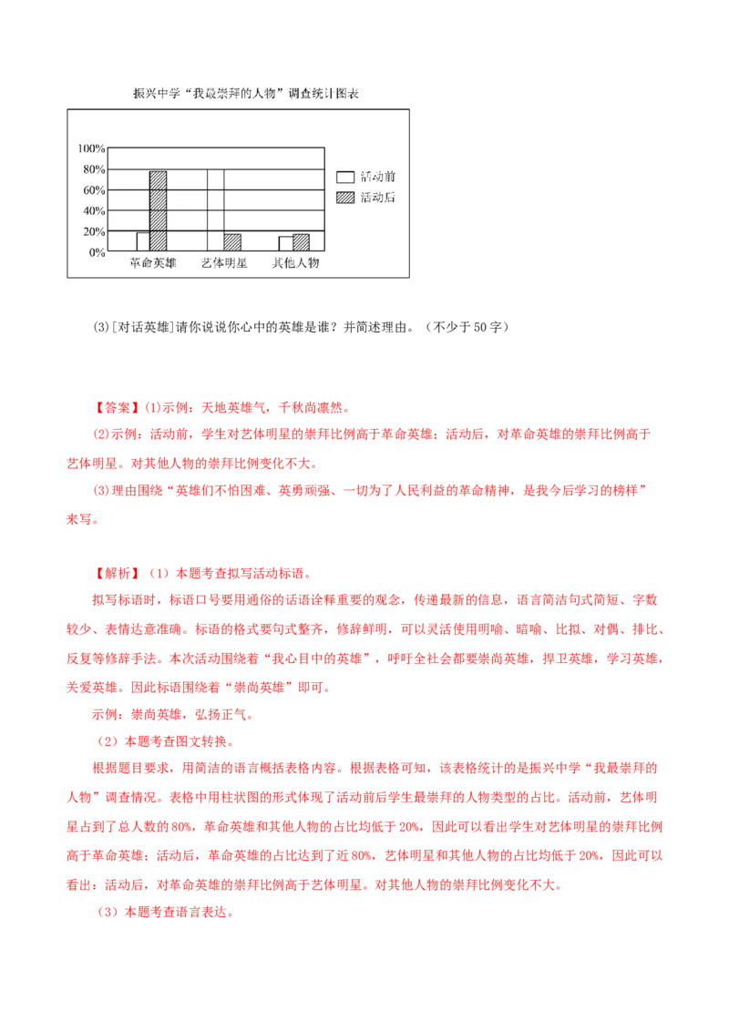 专题07：综合性学习（专题过关）-七年级语文下学期（部编版）（解析版）_初中全科电子版试卷练习试题_语文_7下初中部编版语文练习、试卷_部编语文七年级下专项练习（021份）