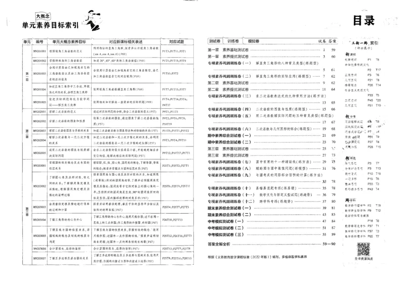2025春53初中试卷数学北师版9年级下册_初中全科电子版试卷练习试题_初中全科《53中考试卷》2025版（多版本）_2025版53初中试卷789年级数学北师版上下册(1)
