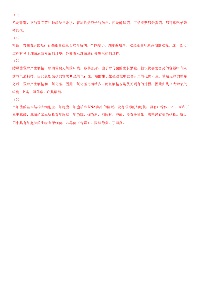 5.5病毒（练习）（解析版）_初中全科电子版试卷练习试题_生物_生物8上练习_人教生物8年级上课时练习37份_第1套八年级生物上册课时练习（人教版）16份